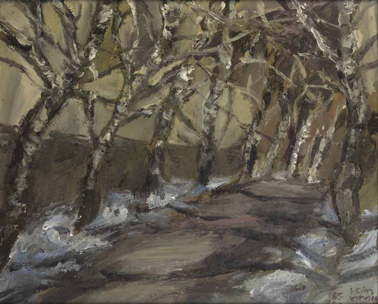 Birken im Winter, 1985