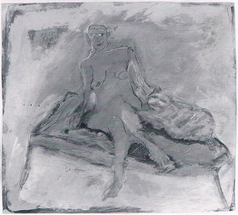 Frau mit Katze, 1985