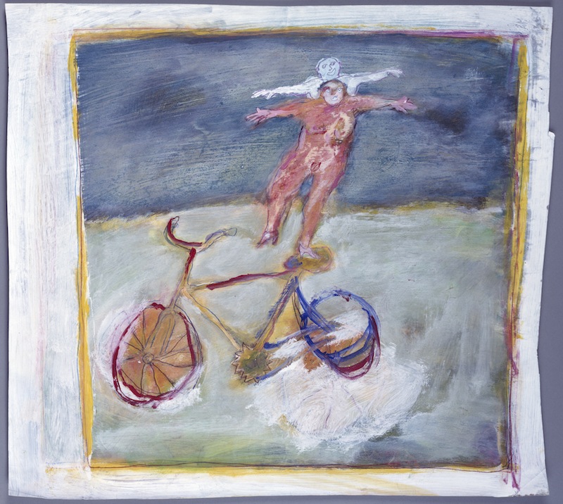 Balance auf Fahrrad, <br /> 1983